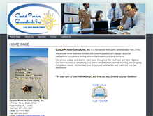 Tablet Screenshot of coastalpensions.com